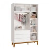 Ropero 3 puertas 3 cajones - Boom Blanco