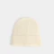 Gorro Clasico Gorro Tejido Con Tag - Blanco Crudo