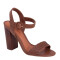 Sandalias de Mujer Bottero Taco Alto Marrón Café