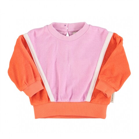 SS25.JRS2517 Buzo Niños Manga Larga Lila Y Naranja Piupiuchick - 18 Meses