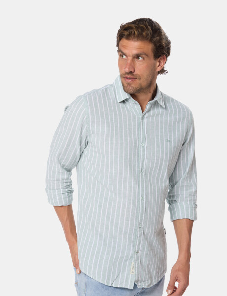 CAMISA DE LINO Verde