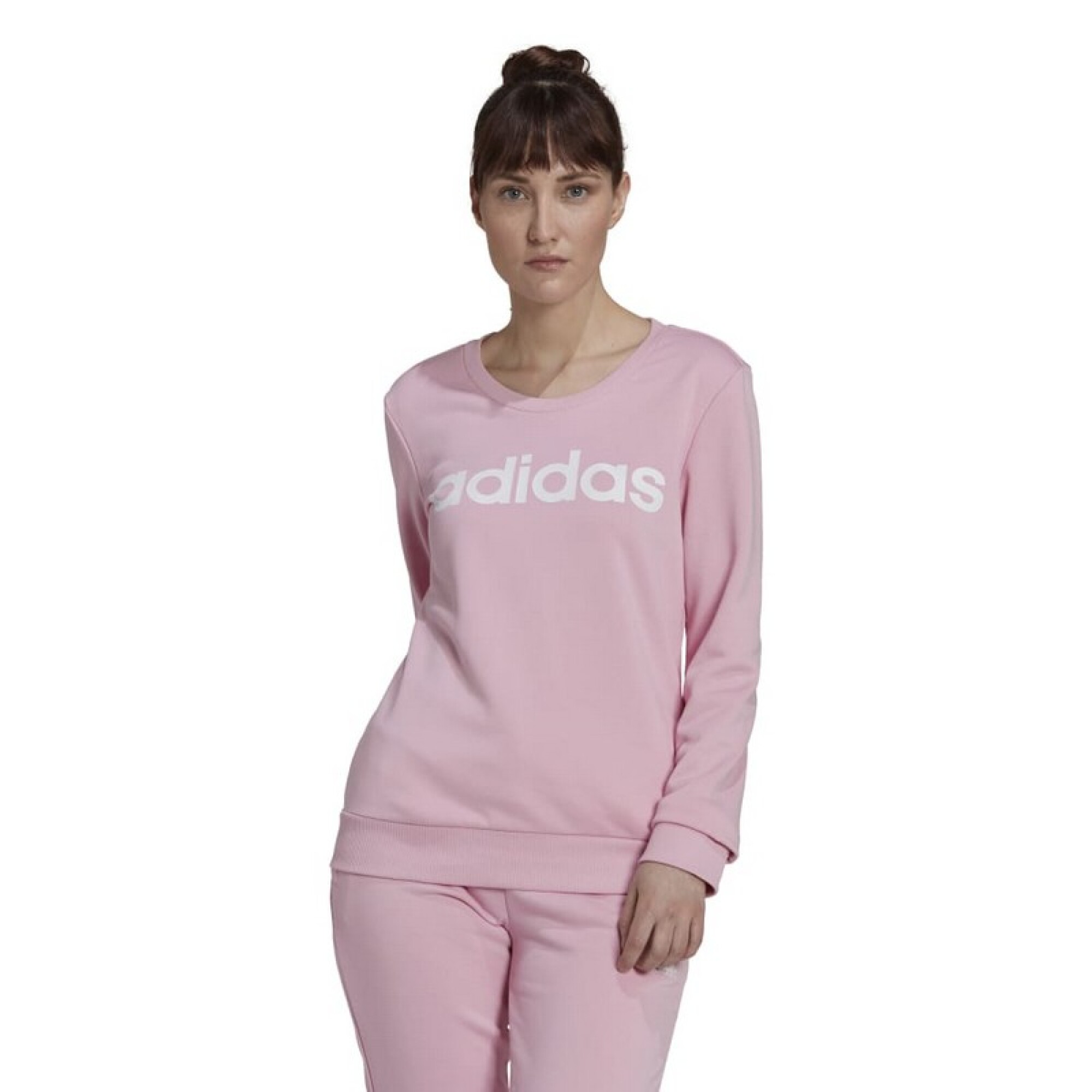 Buzo Adidas Essentials Logo Rosado