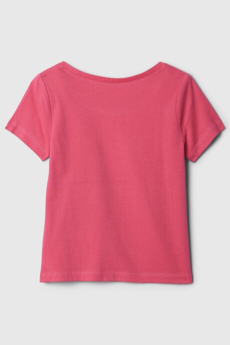 Remera Logo Gap Toddler Niña Pink Hibiscus 486