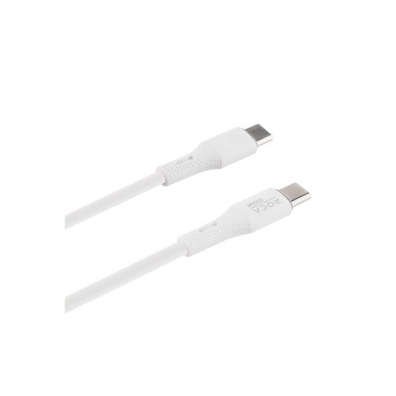 Cable de datos USB-C a USB-C PD 100W color blanco Cable De Datos Usb-c A Usb-c Pd 100w Color Blanco