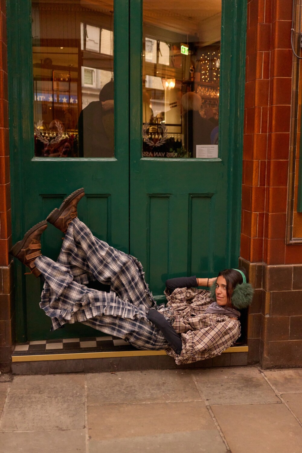 Cuadrillé Dancing Queen Pants Azul / Crudo