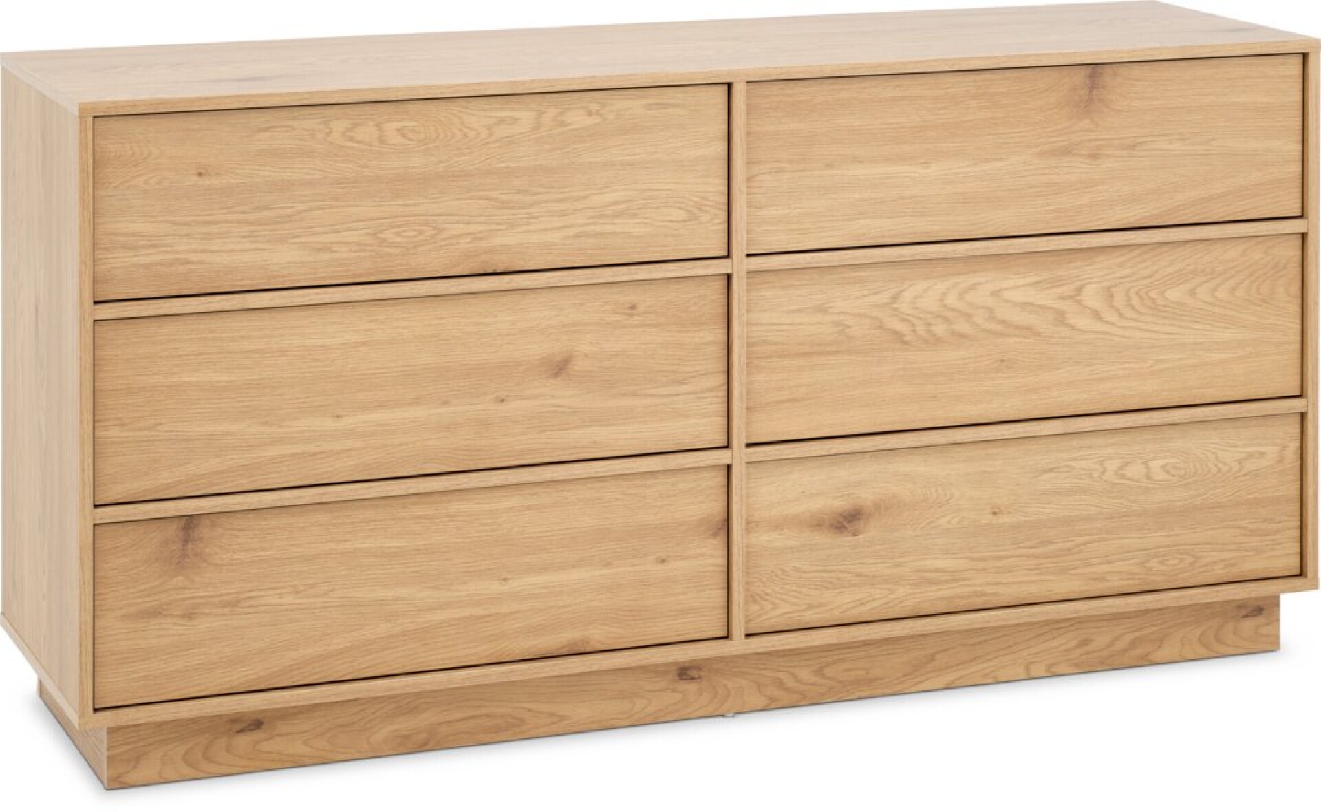 Cómoda TRANUM 3+3 cajones roble cálido 