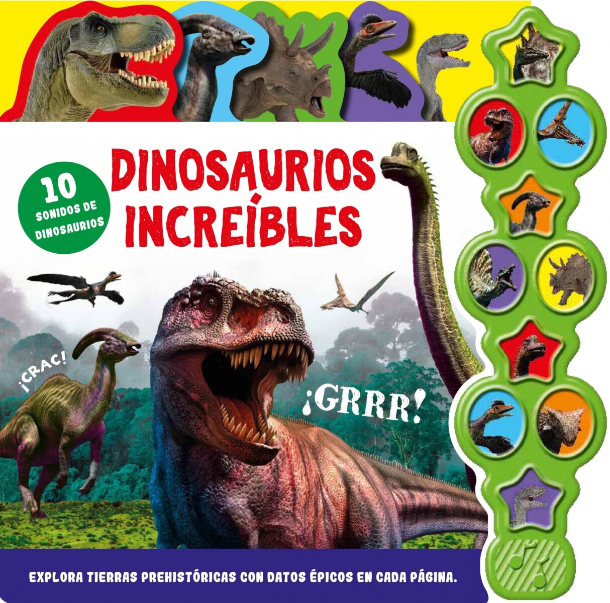 10 SONIDOS DE ANIMALES: DINOSAURIOS INCREIBLES 