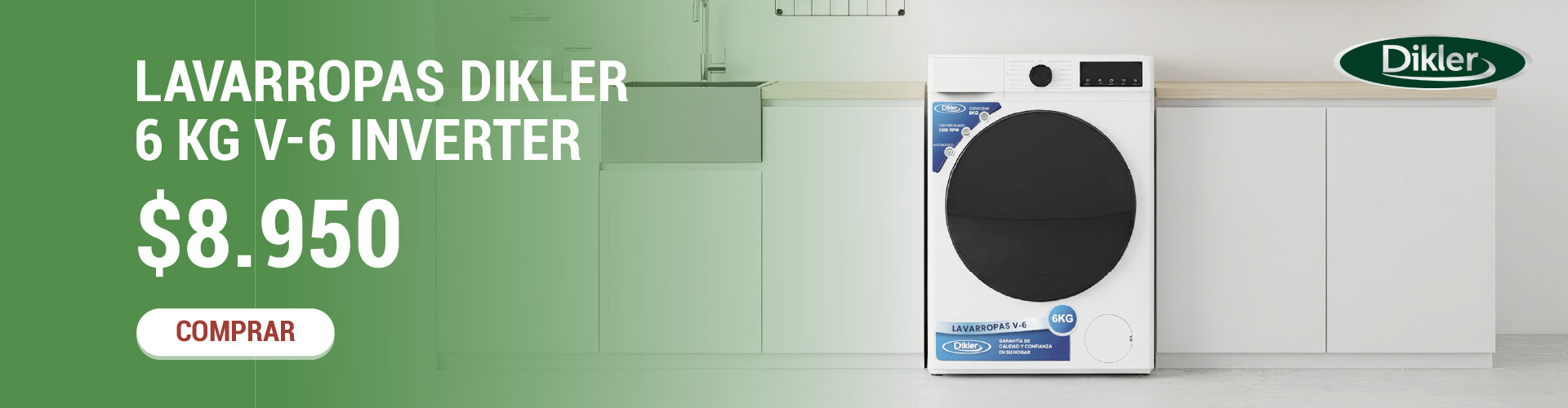 Lavarropas Dikler 6KG V-6