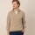 Sweater medio cierre Beige