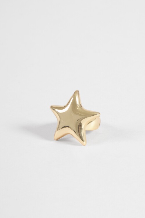 Anillo estrella antique elastizado dorado