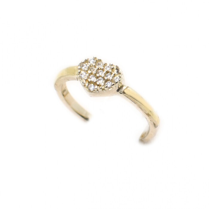 Anillo en Oro y Plata 925 con Zirconias Anillo en Oro y Plata 925 con Zirconias