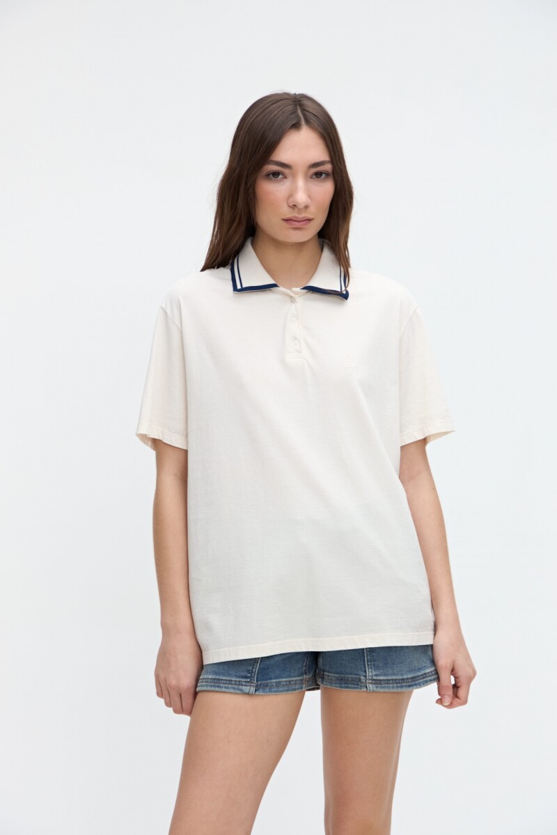 Remera polo Renata - Off white 