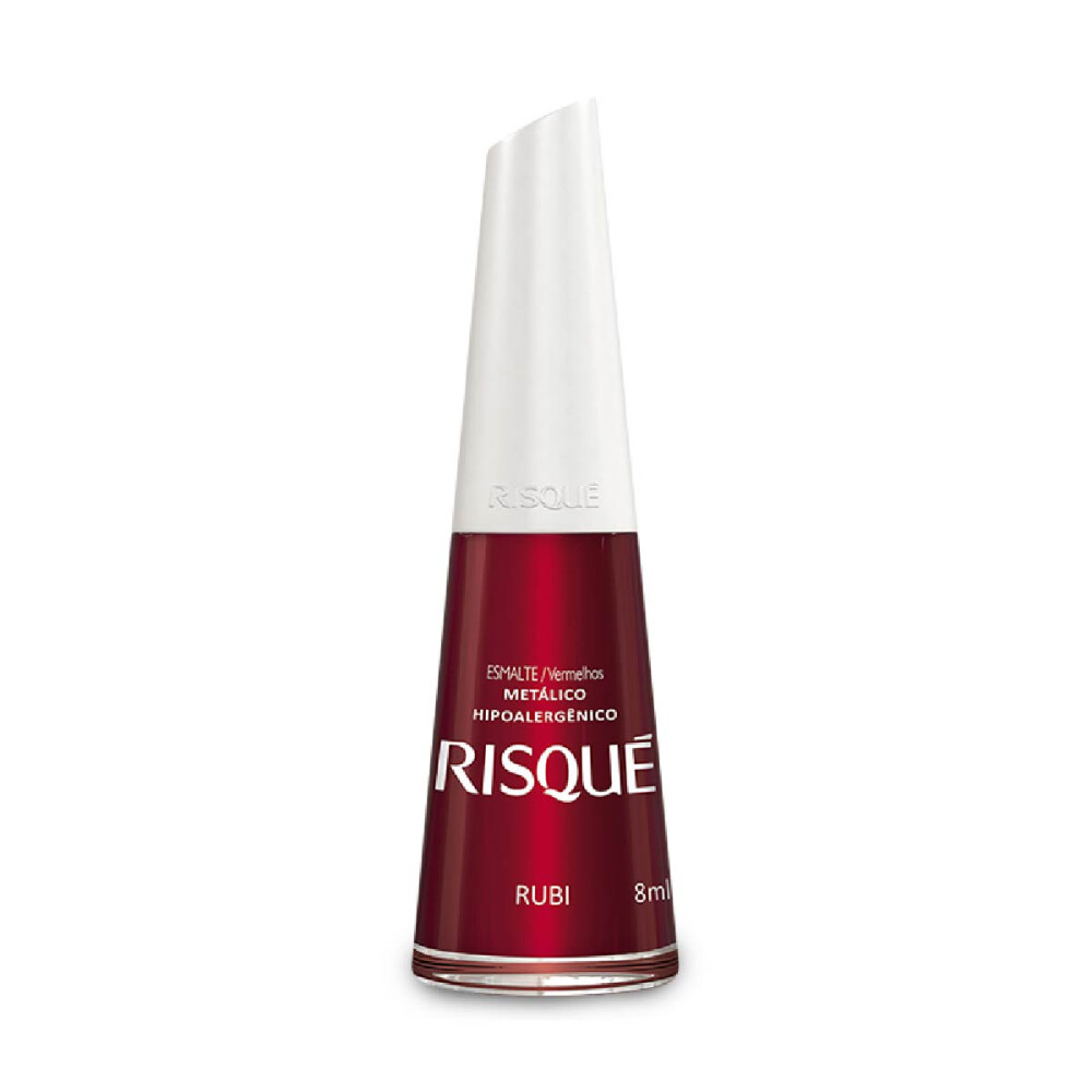 RISQUE ESMALTE DE UÑAS RUBI METAL X 8 ML única