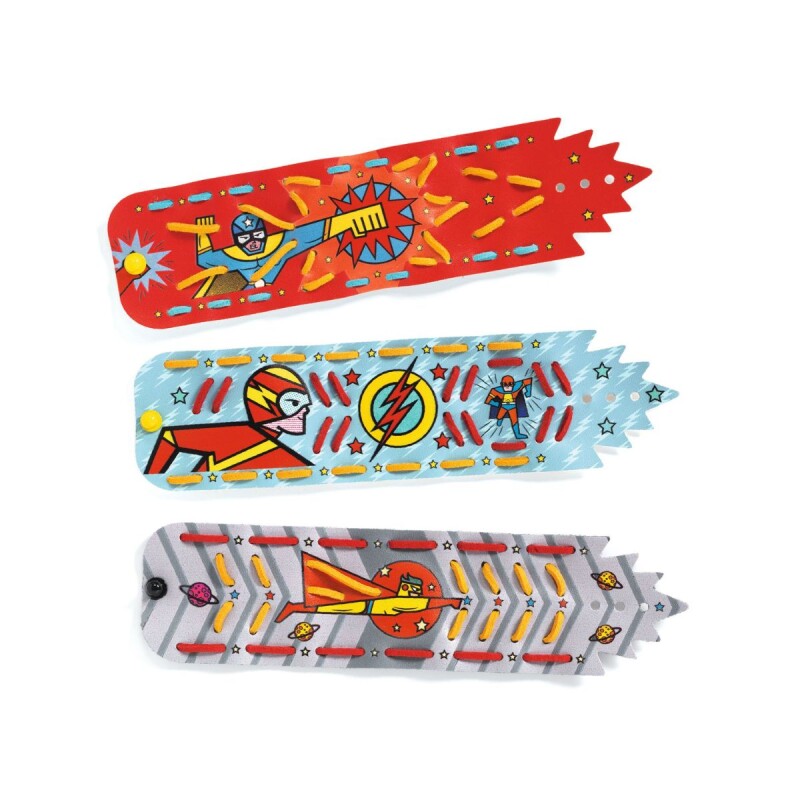 Set para hacer pulseras Do it yourself Djeco 5+ - Super Héroes Set Para Hacer Pulseras Do It Yourself Djeco 5+ - Super Héroes