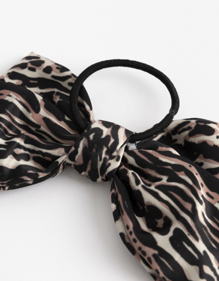 Gomitas Elásticas Estampados Gomita Elástica Moño Animal Print - Estampado Animal Print
