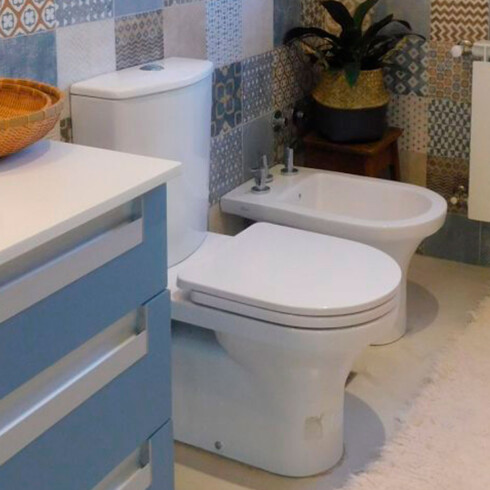 Bidet Blanco Brillo Ferrum 3 Agujeros 000