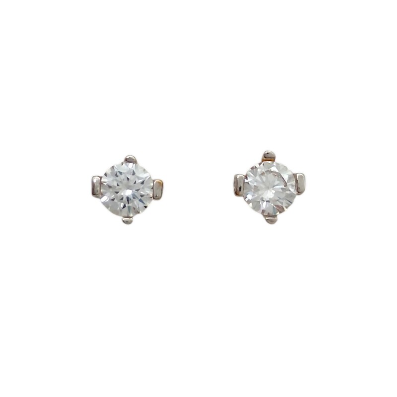 Caravanas Zirconia oro amarillo y oro blanco- Oro bajo - Zirconia - CA8106 conpiedra