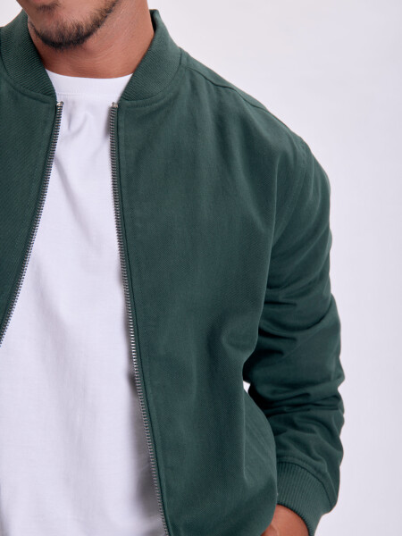 Campera bomber algodón Verde