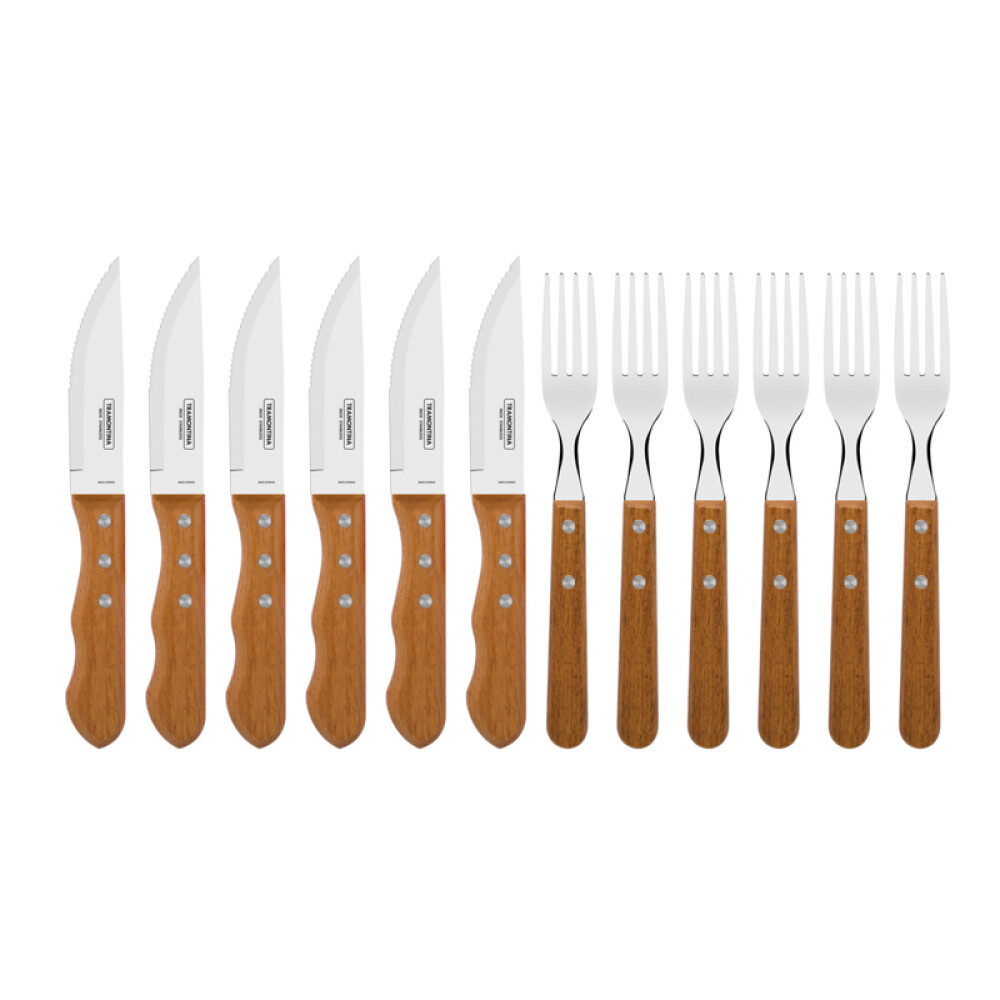 Juego jumbo para asado 12 piezas, línea CHURRASCO (DYNAMIC)-TRAMONTINA FER04968