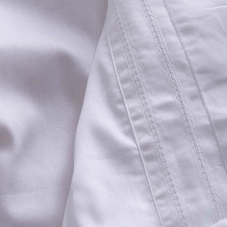 JUEGO DE SABANAS SUPER KING ALGODON BLANCO VANILA 300H