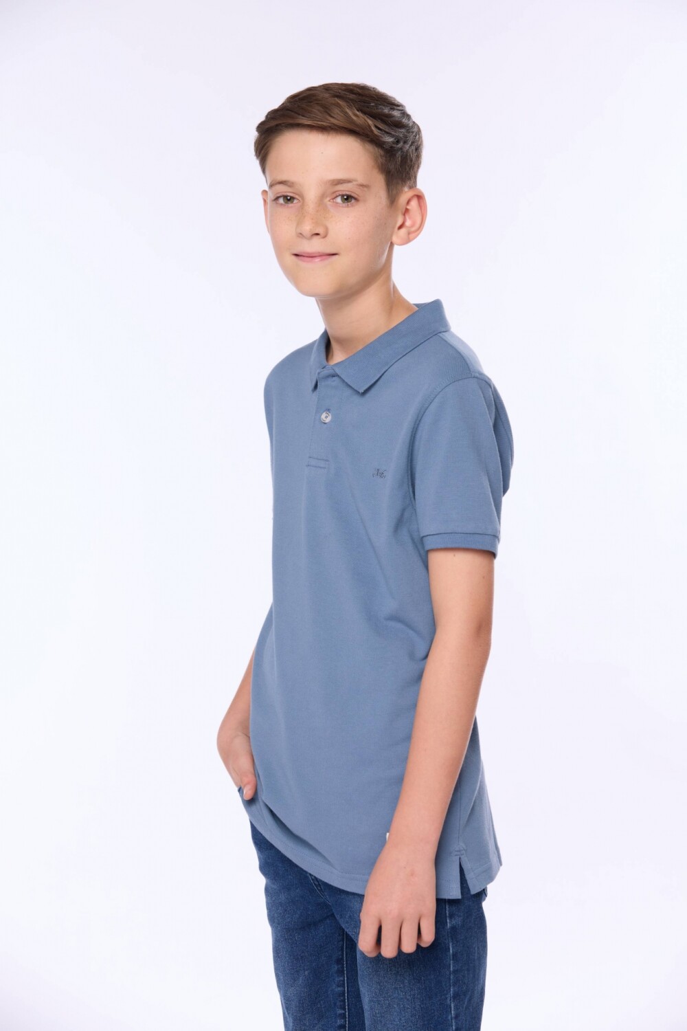 REMERA POLO PIQUE LISA Piedra