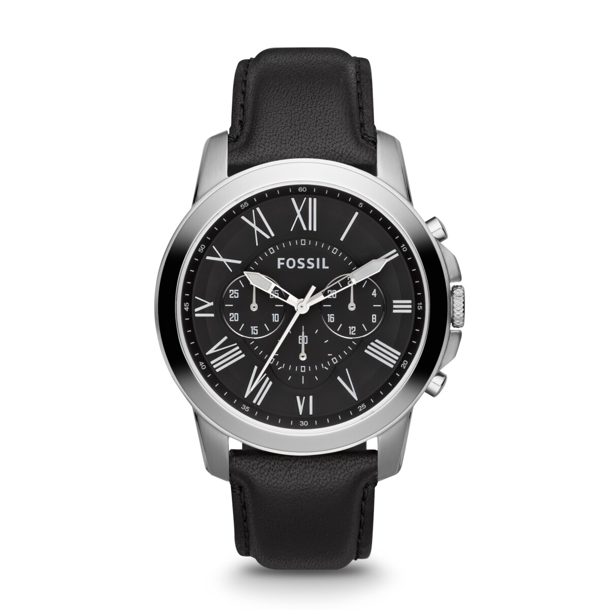 Reloj Fossil Grant Cuero Negro FS4812 