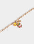 Pulseras Flexibles Con flores Pulsera Flexible Con Dijes - Dorado