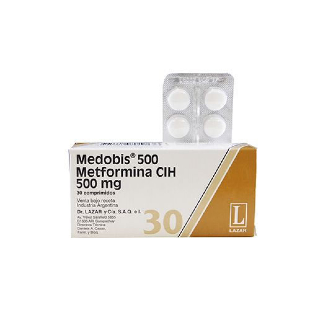 MEDOBIS 500 MG X30 COMPRIMIDOS 