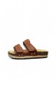 SANDALIA BETTINA 2 VELCROS BT104 Marron