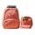 Set Mochila 3 Piezas Estampado Helados Escolar Resistente Rosa