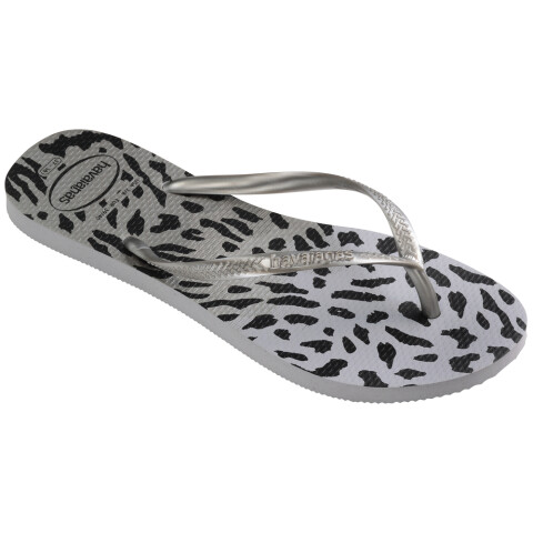 Sandalias Havaianas Slim Animals Mujer Gris/Gris