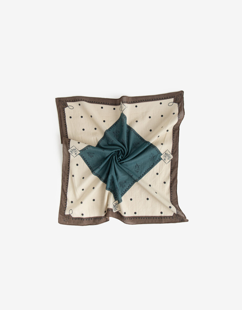 Pañuelos Raso Algodón Pañuelo De Algodon Con Estampa Tipo Bandana - Combinacion Multicolor