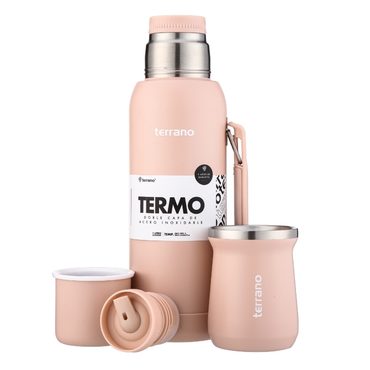 Kit termo 1LT base silicona + mate tradicional rosa 