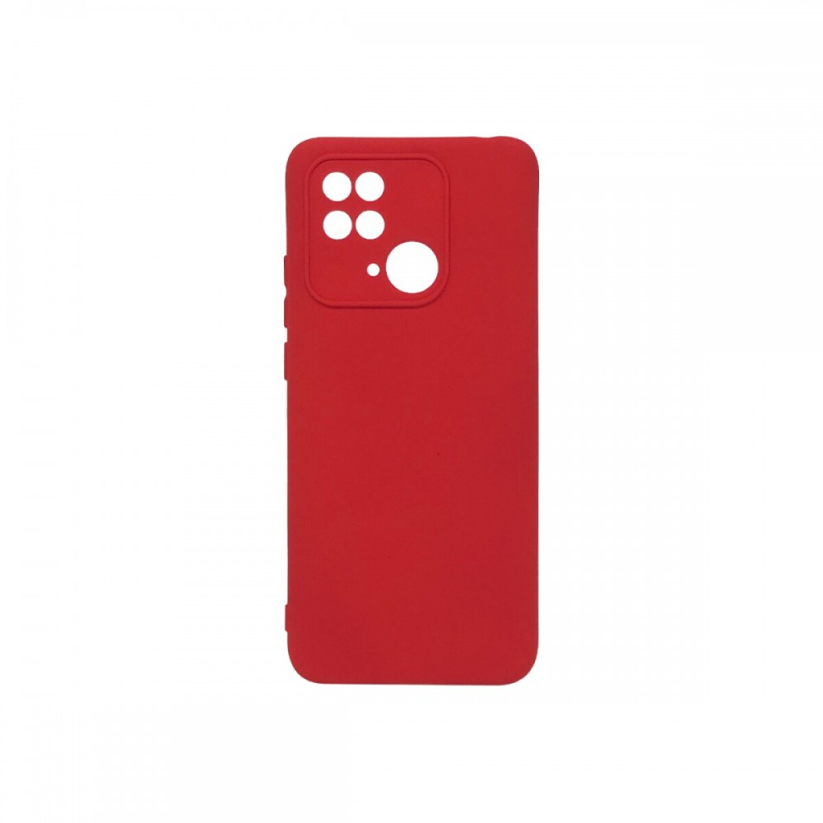 Protector case silicona para xiaomi redmi 10c Rojo