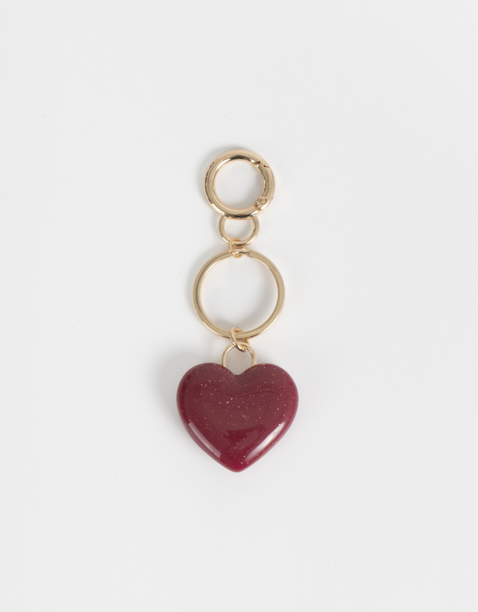 Llavero Y Charm De Corazón 