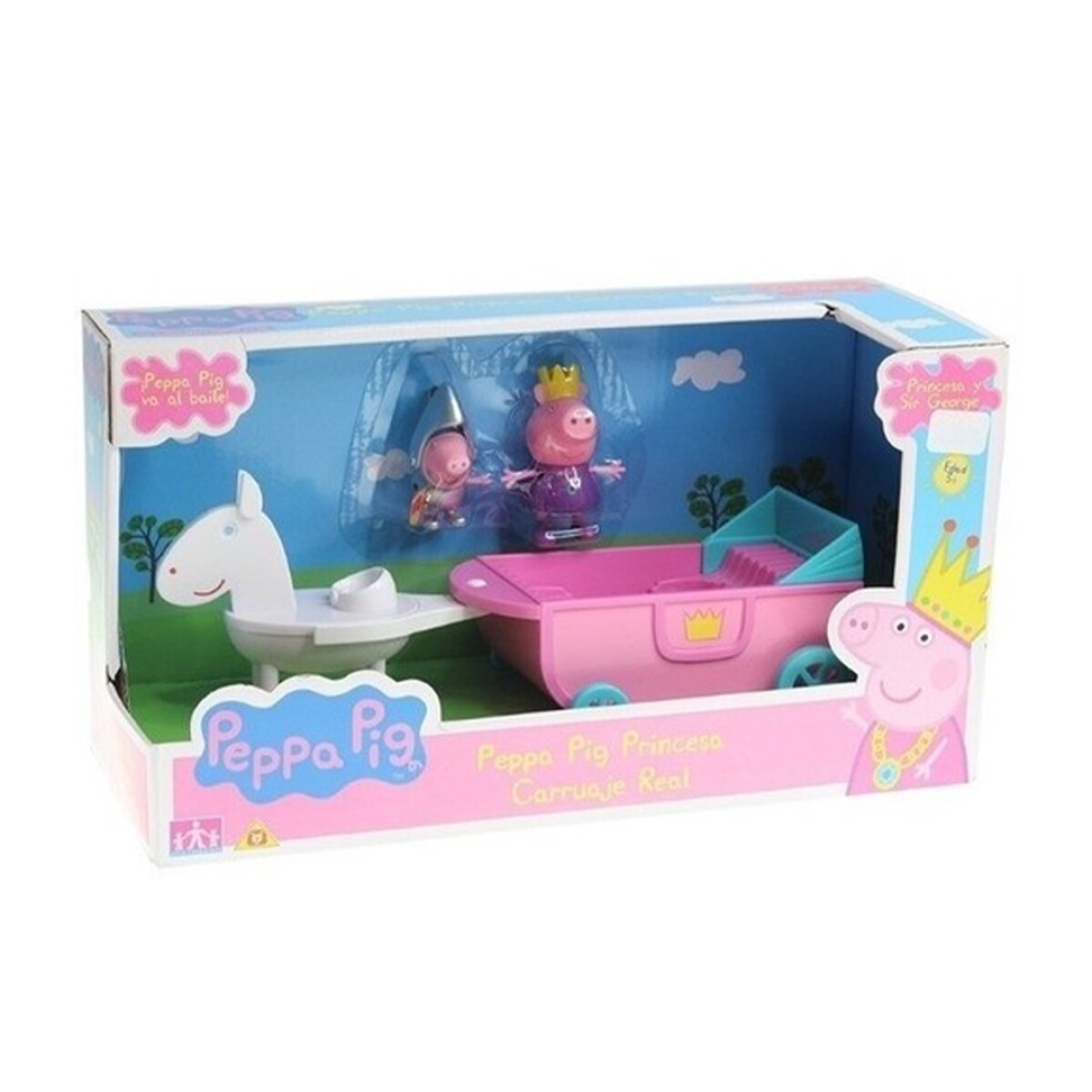 Figura Peppa Pig con Carruaje Princesas - 001 