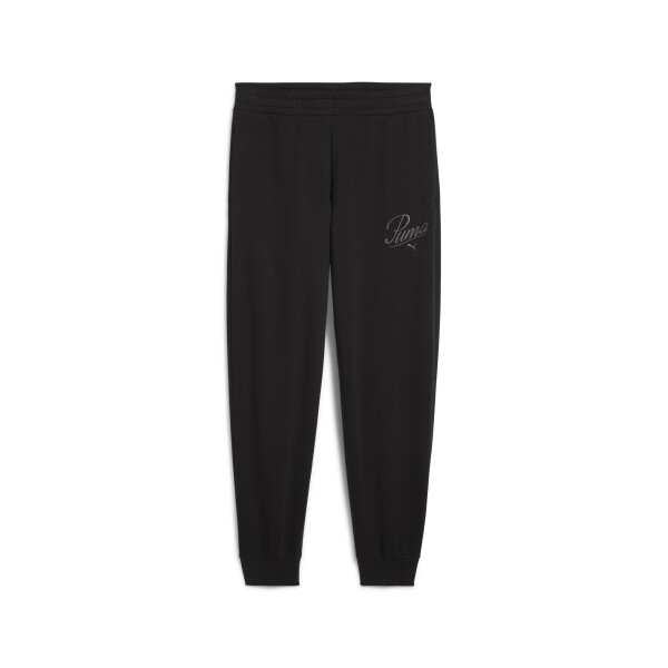 Pantalon Puma ESS SCRIPT Comfort Sweatpants TR cl de Mujer - 684985 01 Negro