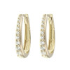 Aros Almond de oro amarillo 18k con circonias Aros Almond de oro amarillo 18k con circonias