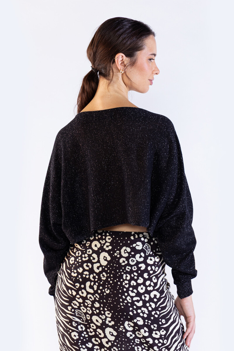 AME LUREX SWEATER Black