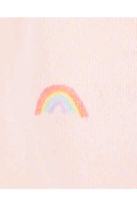 Set dos piezas de algodón, monito bombachudo y vestido, diseño arcoíris Set dos piezas de algodón, monito bombachudo y vestido, diseño arcoíris