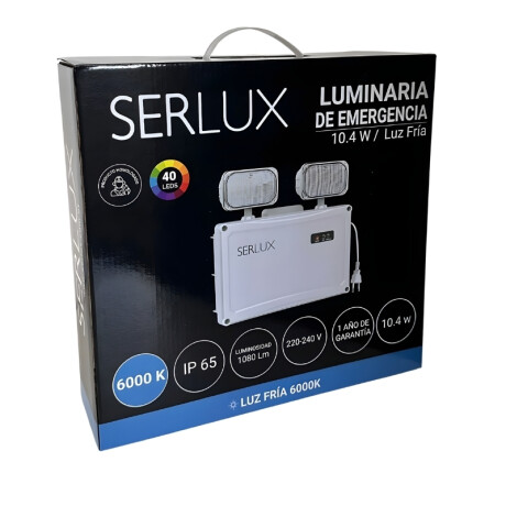 LUMINARIA DE EMERGENCIA DE 2 FOCOS - IP65 Luminaria De Emergencia De 2 Focos