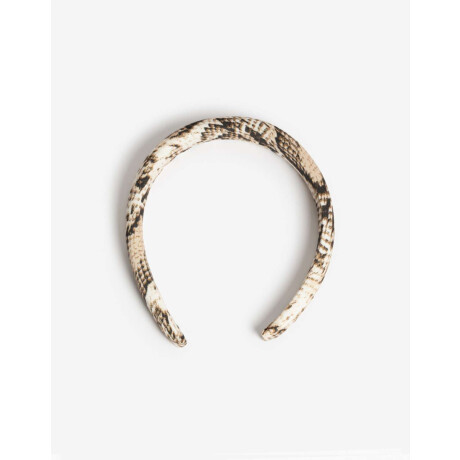 Vincha Semi Puffy Snake Estampado Animal Print