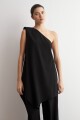 Top asimetrico negro