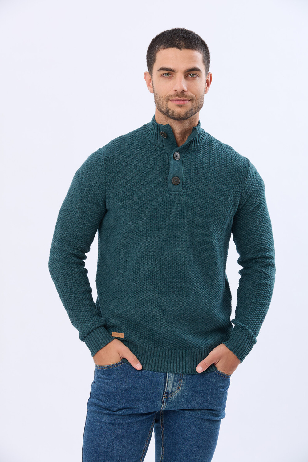 BUZO TEJIDO TEXTURADO Verde