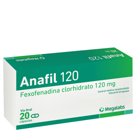 Anafil 120mg 20 Cápsulas Anafil 120mg 20 Cápsulas