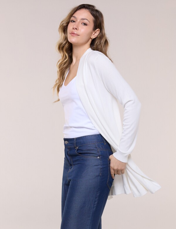 Cardigan Liviano Abierto CRUDO