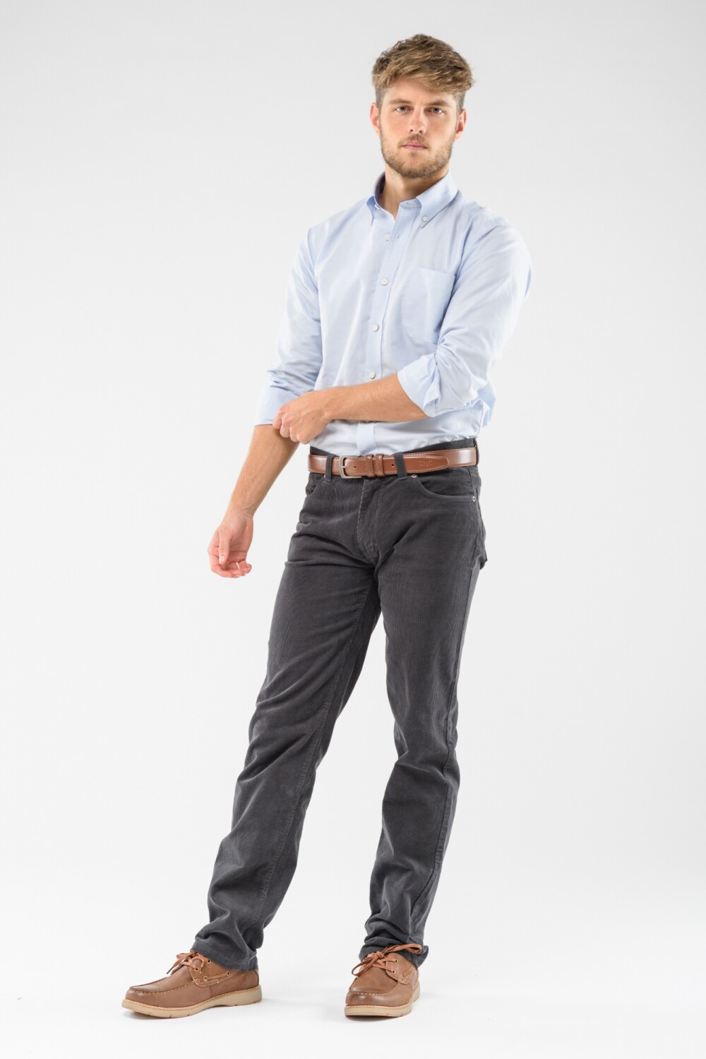Pantalón de pana Gris