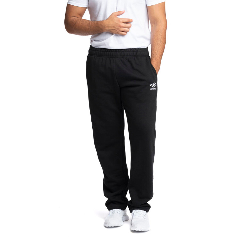 M PANTALON RECTO FELPA AD Negro