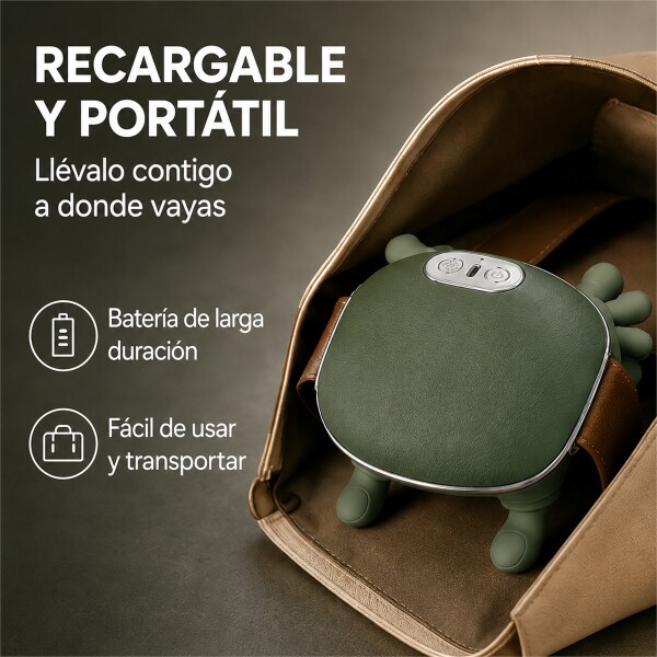 Masajeador Cervical Manos Recargable Verde