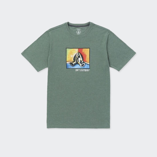 Remera Volcom Soft And Stoney Verde